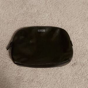 Coach patent leather cosmetic case